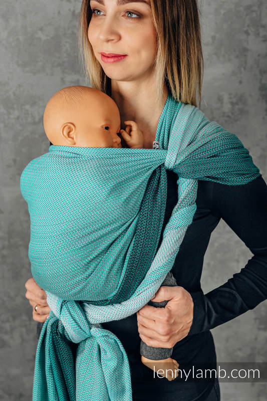 Baby Wrap, Herringbone Weave (100% cotton) - FOR PROFESSIONAL USE EDITION - ENTWINE - size L #babywearing