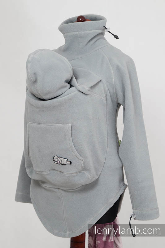 Fleece Babywearing Jacket - grey - size XL #babywearing
