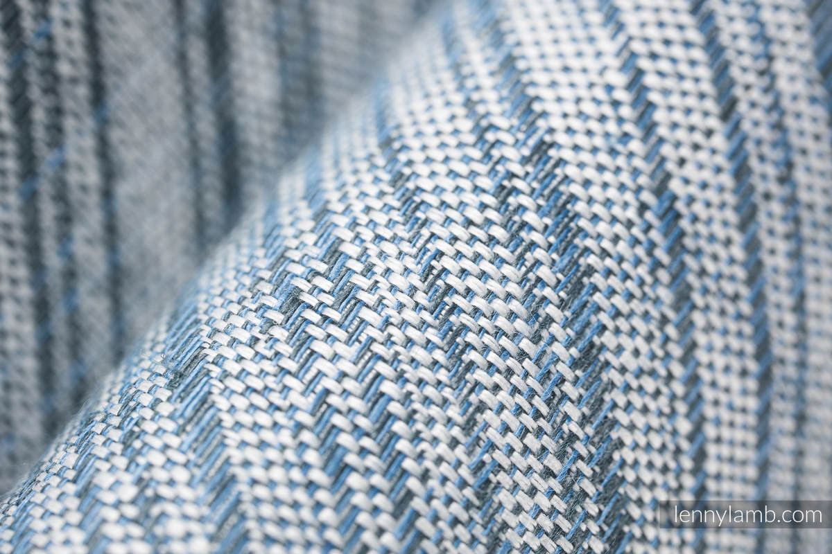 Ringsling, Jacquard Weave, with gathered shoulder (100% linen) - TERRA - RUSTLE - standard 1.8m #babywearing
