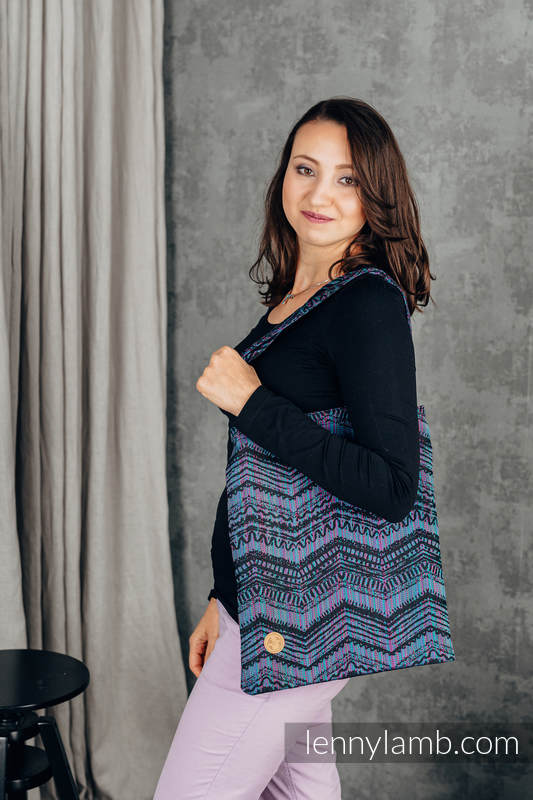 Einkaufstasche, hergestellt aus gewebtem Stoff (100% Baumwolle) - BOHO - ECLECTIC #babywearing
