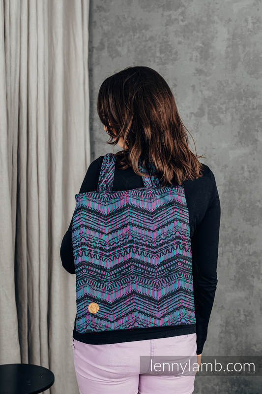 Einkaufstasche, hergestellt aus gewebtem Stoff (100% Baumwolle) - BOHO - ECLECTIC #babywearing