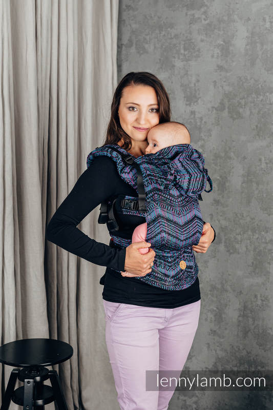 Nosidełko Ergonomiczne LennyGo z tkaniny żakardowej 100% bawełna , Baby Size - BOHO - ECLECTIC #babywearing