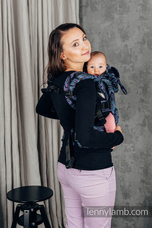 LennyGo Ergonomic Carrier, Toddler Size, jacquard weave 100% cotton - BOHO - ECLECTIC #babywearing