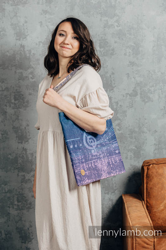 Einkaufstasche, hergestellt aus gewebtem Stoff (100% Baumwolle) - SYMPHONY - HEATHLAND #babywearing