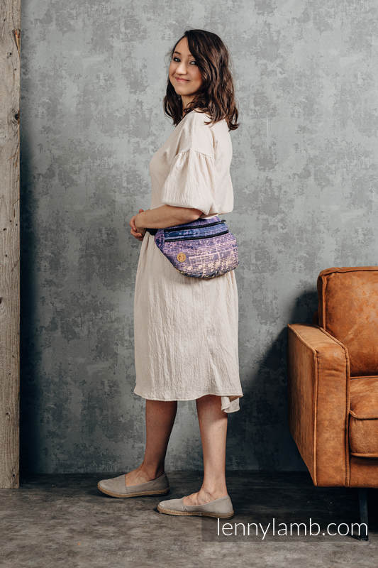 Waist Bag made of woven fabric, size large (100% cotton) - SYMPHONY - HEATHLAND  #babywearing