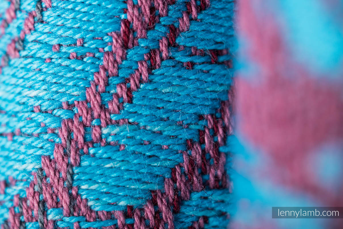 LennyUpGrade Carrier, Standard Size, jacquard weave 100% cotton - WILD SOUL - BLAZE  #babywearing