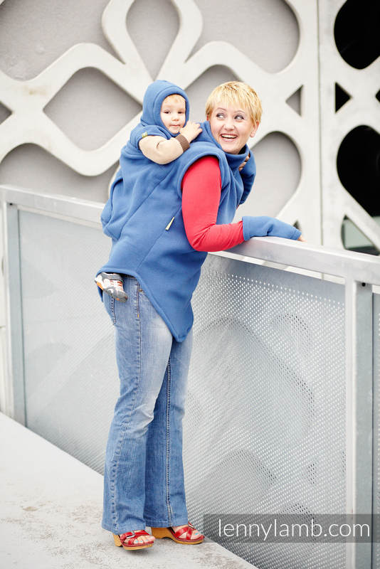 Fleece Babywearing Vest - size XL - Blue (grade B) #babywearing