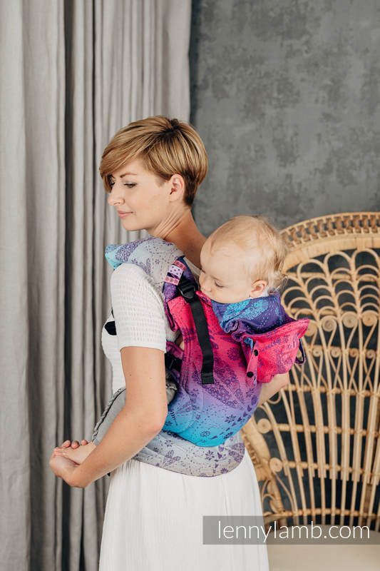 Drool Pads & Reach Straps Set, (60% cotton, 40% polyester) - DRAGONFLY- FAREWELL TO THE SUN #babywearing