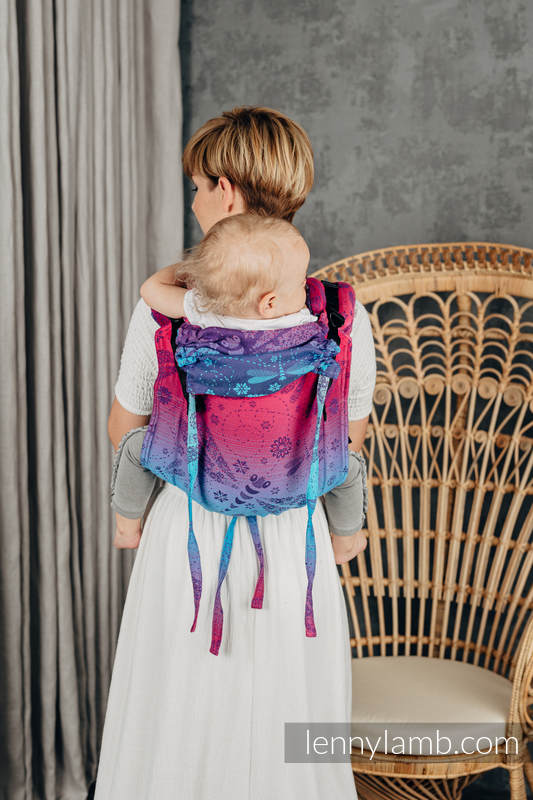 Onbuhimo de Lenny, taille toddler, jacquard (100% coton) - DRAGONFLY- FAREWELL TO THE SUN #babywearing
