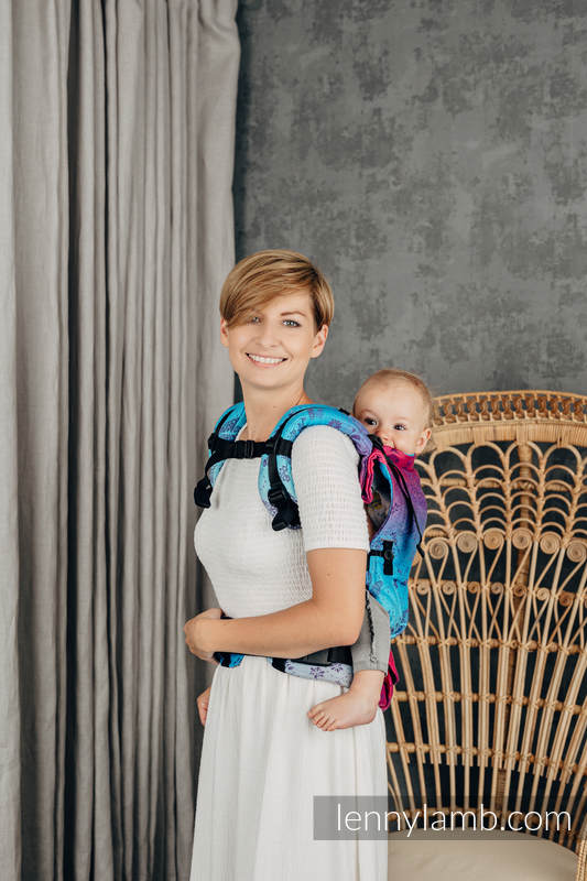 LennyUpGrade Carrier, Standard Size, jacquard weave 100% cotton - DRAGONFLY - FAREWELL TO THE SUN #babywearing