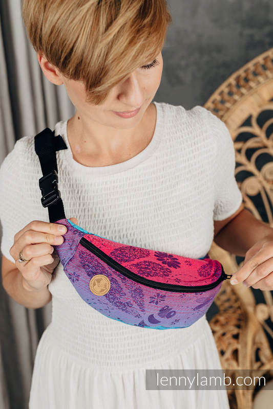 Waist Bag made of woven fabric, (100% cotton) - DRAGONFLY- FAREWELL TO THE SUN #babywearing