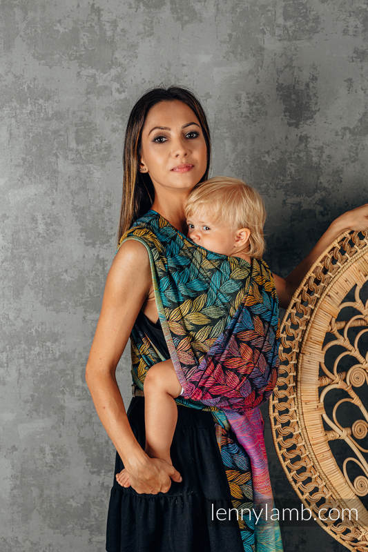Écharpe, jacquard (100% coton) - TANGLED - BEHIND THE SUN - taille XL #babywearing