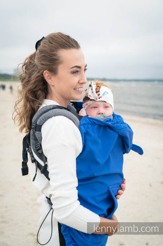 Cover for baby carrier/wrap - Softshell - Blue #babywearing