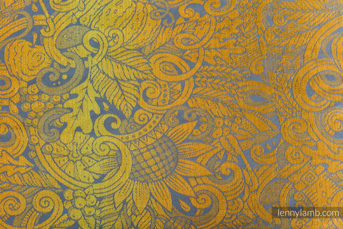 Nosidełko LennyPreschool  z tkaniny żakardowej 95% bawełna, 5% przędza metalizowana, rozmiar preschool - HARVEST - FIELDS OF GOLD #babywearing