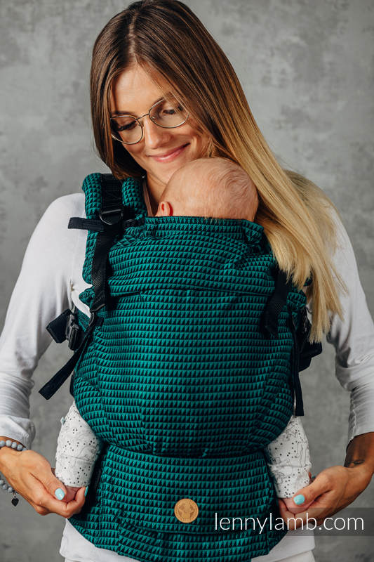 Porte-bébé LennyUpGrade, taille standard, tessera 100% coton -  BASIC LINE JADE #babywearing