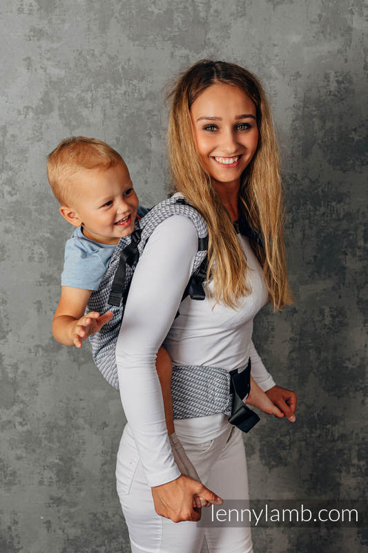 LennyPreschool Carrier, Preschool Size, tessera weave 100% cotton - SELENITE (grade B) #babywearing