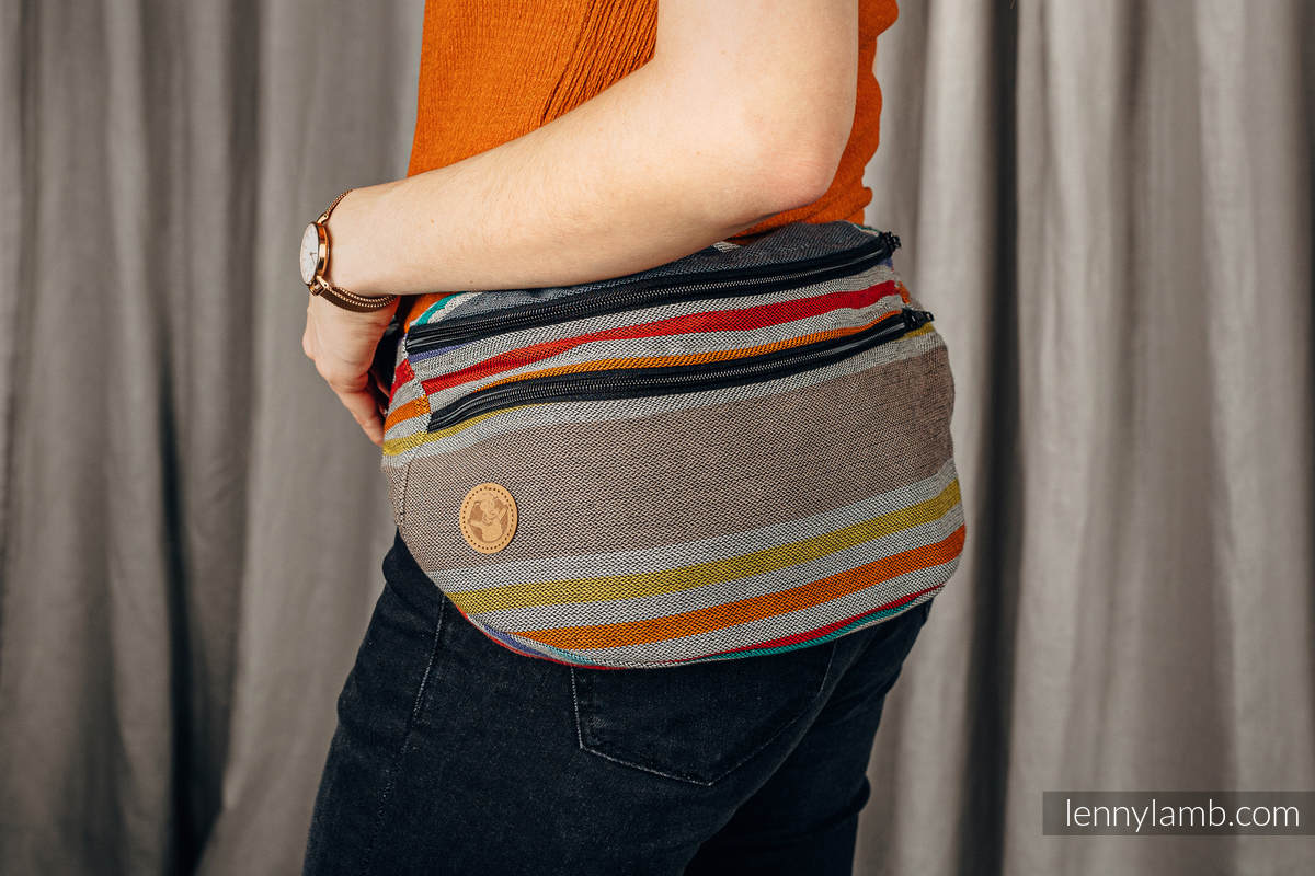 Waist Bag made of woven fabric, size large (100% cotton) -  OASIS #babywearing