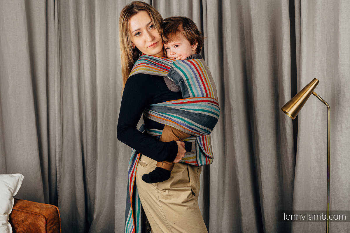 Mochila LennyHybrid Half Buckle, talla estándar, sarga cruzada 100% algodón - OASIS #babywearing