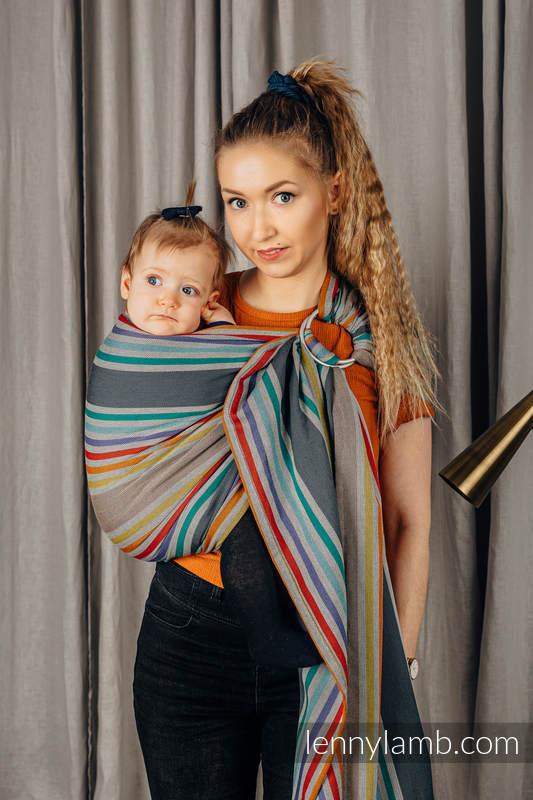 Chusta kółkowa, splot skośno-krzyżowy, (100% bawełna), ramię bez zakładek - OAZA - standard 1.8m #babywearing