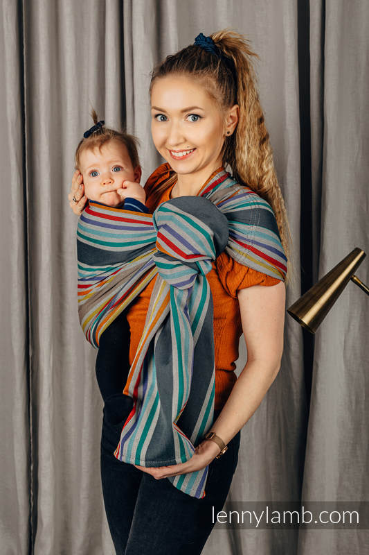 Ringsling, Broken twill Weave (100% cotton), with gathered shoulder - OASIS - standard 1.8m #babywearing