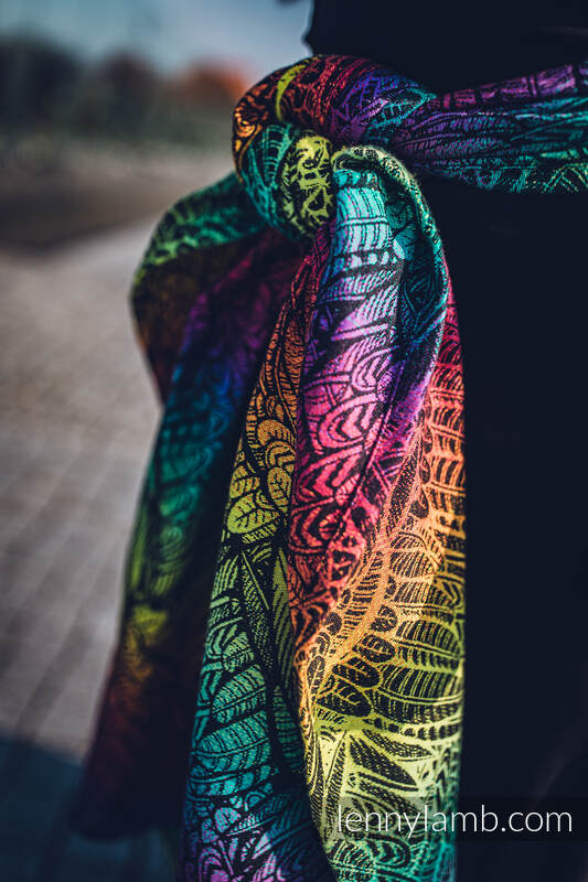 Żakardowa chusta do noszenia dzieci, 100% bawełna - ŚLĄSKI WOLNY DUCH - rozmiar S #babywearing