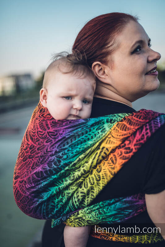 Żakardowa chusta do noszenia dzieci, 100% bawełna - ŚLĄSKI WOLNY DUCH - rozmiar S #babywearing