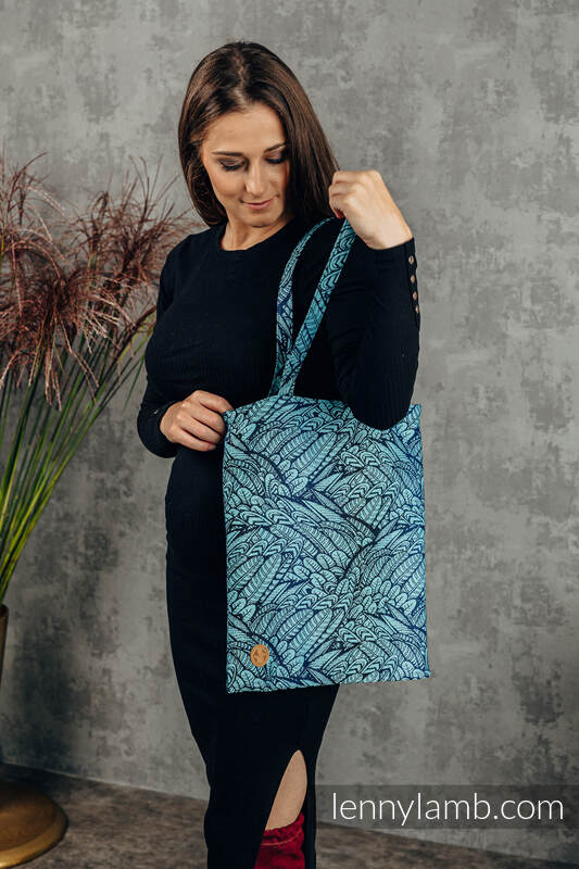 Einkaufstasche, hergestellt aus gewebtem Stoff (100% Baumwolle) - WILD SOUL - REBIRTH  #babywearing