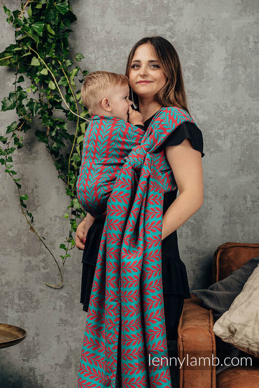 Baby Wrap, Jacquard Weave (100% cotton) - CATKIN - FROLIC - size S #babywearing