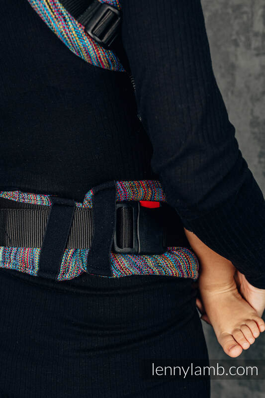 LennyUpGrade Carrier, Standard Size, jacquard weave 100% cotton - COLORFUL WIND  #babywearing