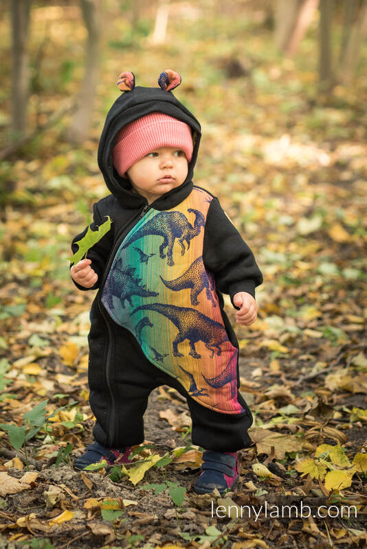 Babyanzug - Größe 110 - Schwarz mit Jurassic Park New Era #babywearing