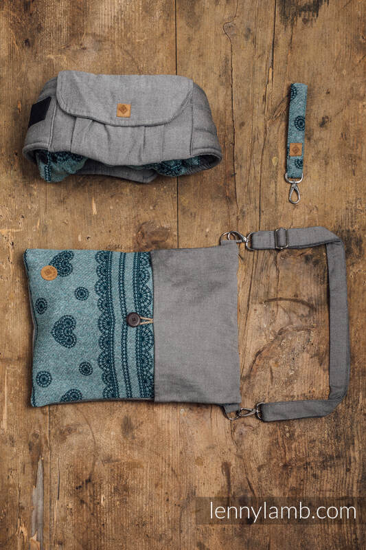 LennyUpGrade Carrier - CHOICE - EXPERIMENT no. 14 - Standard Size, jacquard weave, (40% noil silk, 36% combed cotton, 20% merino wool, 4% cashmere) #babywearing
