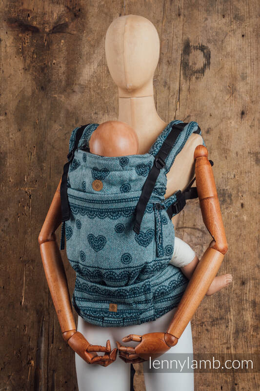 LennyUpGrade Carrier, Standard Size, jacquard weave, (40% noil silk, 36% combed cotton, 20% merino wool, 4% cashmere) - EXPERIMENT no.14 #babywearing