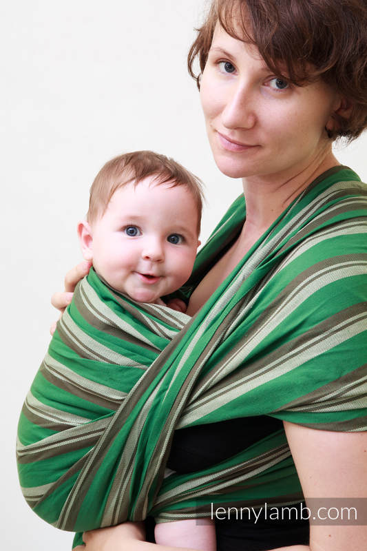 Baby Sling, Broken Twill Weave - Mint Twig - size M #babywearing