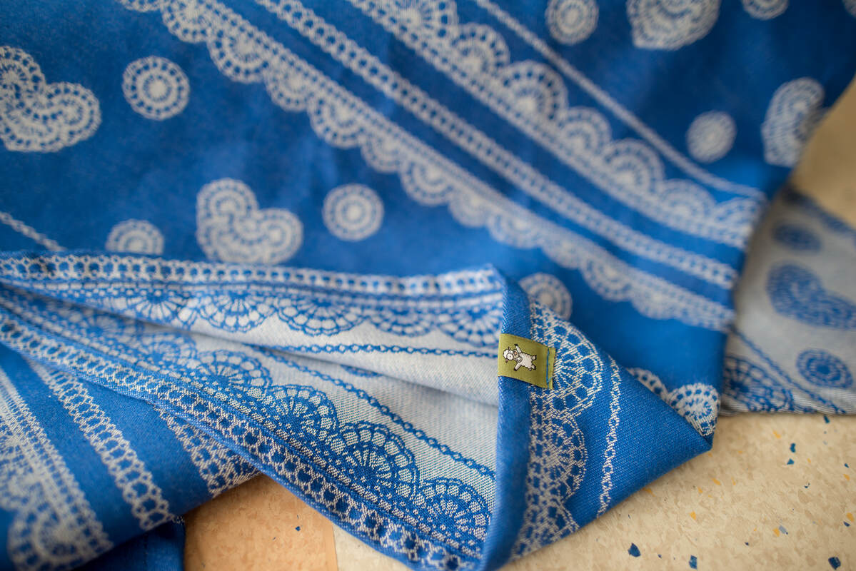 Baby Wrap, Jacquard Weave (100% cotton) - Angel Lace - size S #babywearing