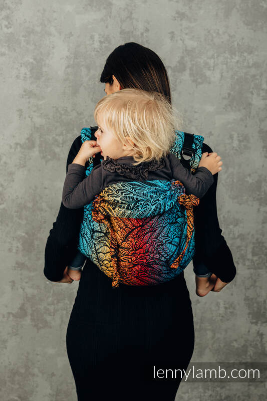Onbuhimo de Lenny, taille toddler, jacquard (100% coton) - WILD SOUL - DAEDALUS #babywearing