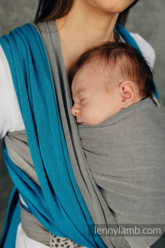 Fular Línea Básica - SODALITE, tejido de sarga cruzada, 100% algodón, talla S (grado B) #babywearing