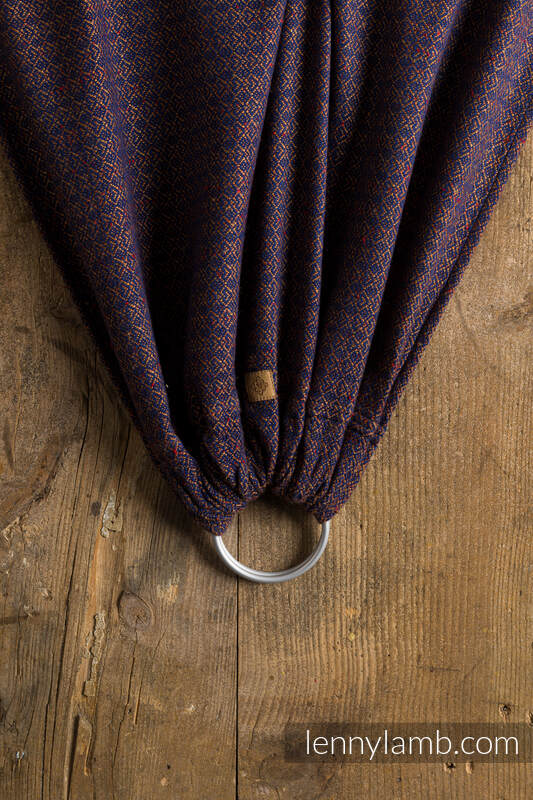Ringsling, Jacquard Weave (68% combed cotton, 21% tussah silk, 4% merino wool, 4% cashmere, 3% mulberry silk) with gathered shoulder - EXPERIMENT no. 26 - standard 1.8m #babywearing