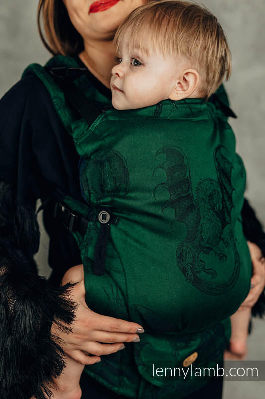 Nosidełko LennyUpGrade z tkaniny żakardowej 100% bawełna , rozmiar standard - DRAGON - INSIDE THE MOUNTAIN #babywearing