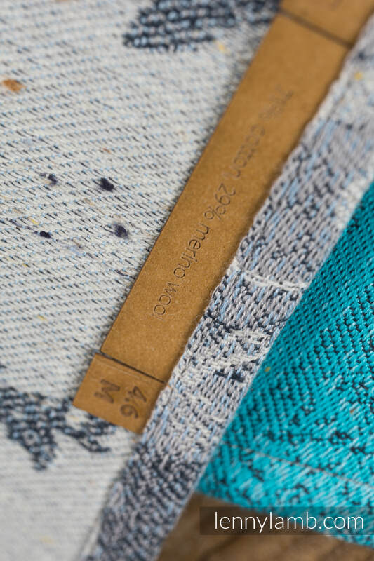 Fascia portabebè, tessitura Jacquard (71% cotone pettinato, 29% lana merinos) - EXPERIMENT no. 27 - taglia L #babywearing