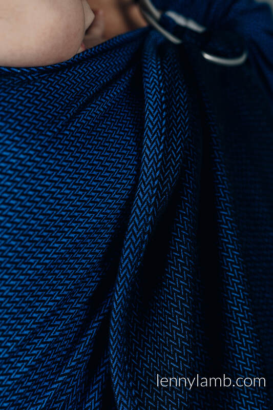 Bandolera de anillas Línea Básica - COBALT - 100% algodón, tejido de espiga - con plegado simple - standard 1.8m  #babywearing