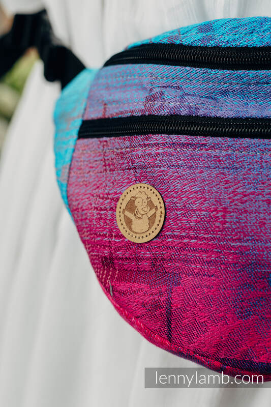 Waist Bag made of woven fabric, size large (100% cotton) - SYMPHONY - BLAZE  #babywearing