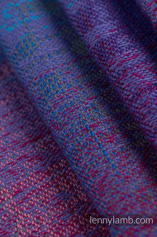 Ringsling, Jacquard Weave (100% cotton), with gathered shoulder - SYMPHONY - BLAZE - standard 1.8m #babywearing