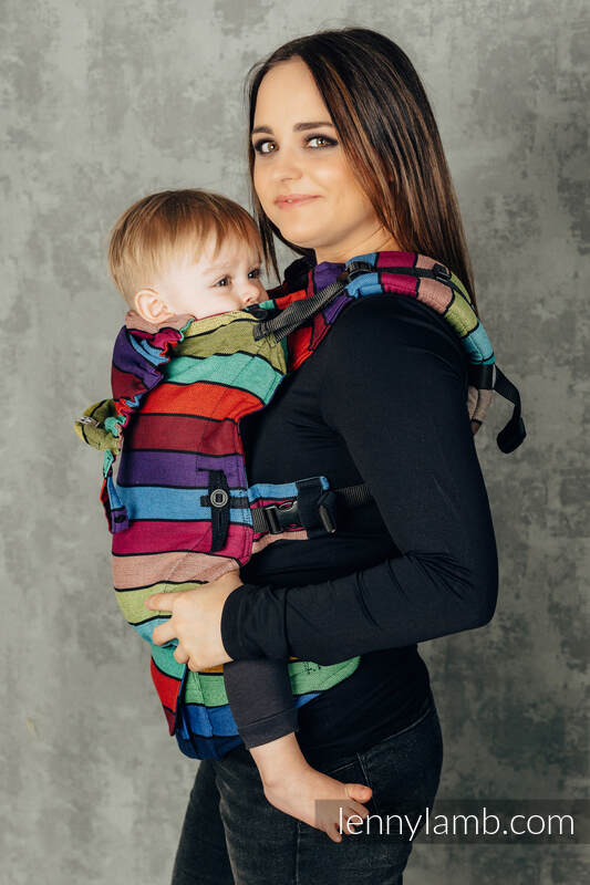 LennyUpGrade Carrier, Standard Size, broken-twill weave 100% cotton - CAROUSEL OF COLORS #babywearing