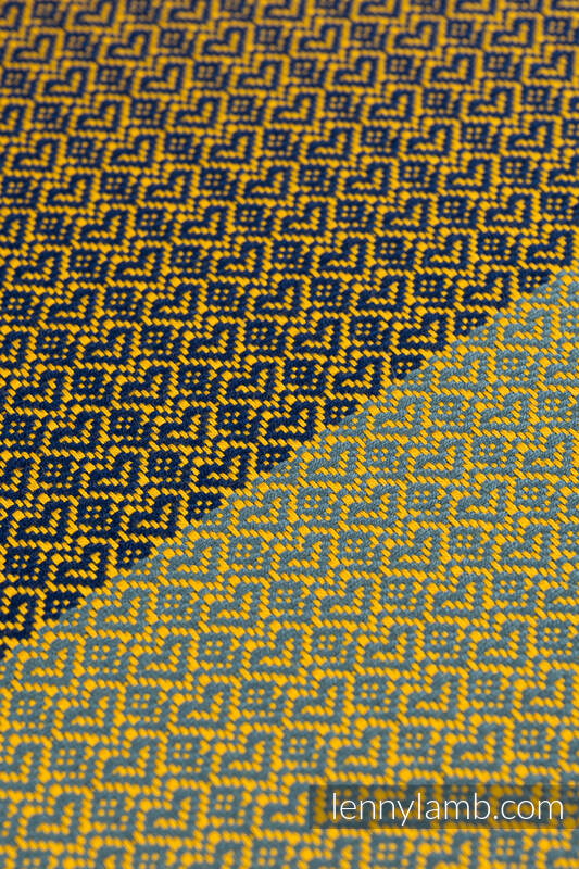 Ringsling, Jacquard Weave (100% cotton), with gathered shoulder - LITTLELOVE - GOLDEN DUO - standard 1.8m #babywearing
