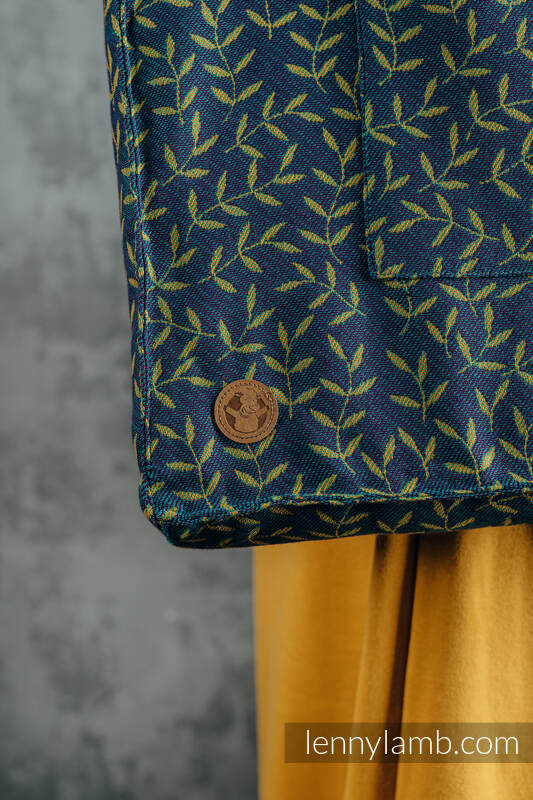 Sac à bandoulière en retailles d’écharpes (100 % coton) - ENCHANTED NOOK - IN BLOOM  - taille standard 37 cm x 37 cm #babywearing