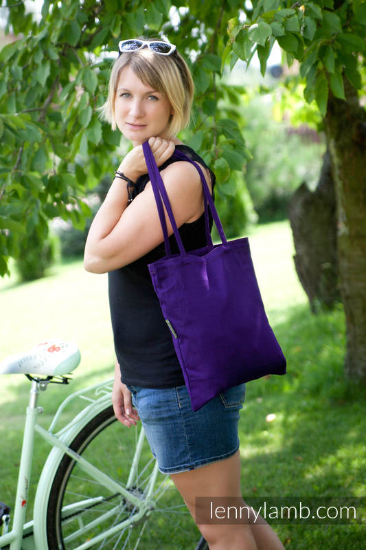 Shopping bag (made of wrap fabric) - Lilac #babywearing