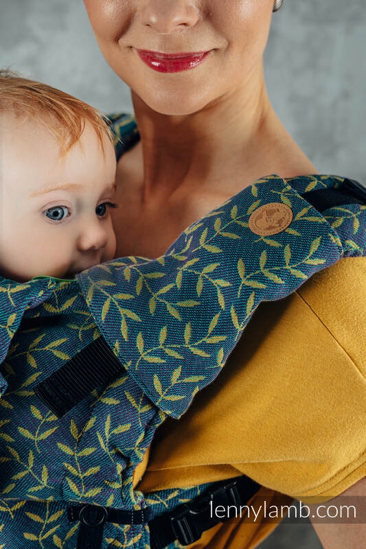 Ensemble protège bretelles et sangles pour capuche (60% coton, 40% polyester) - ENCHANTED NOOK - IN BLOOM  #babywearing