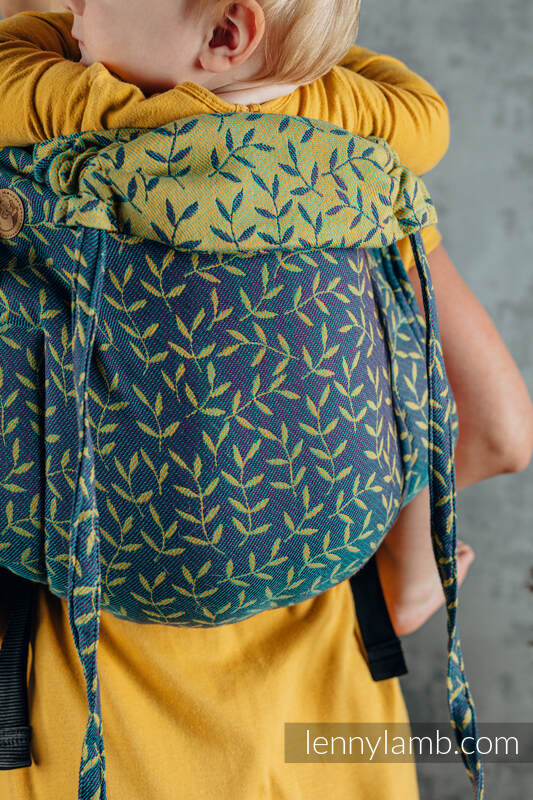 Onbuhimo de Lenny, taille standard, jacquard (100% coton) - ENCHANTED NOOK - IN BLOOM  #babywearing