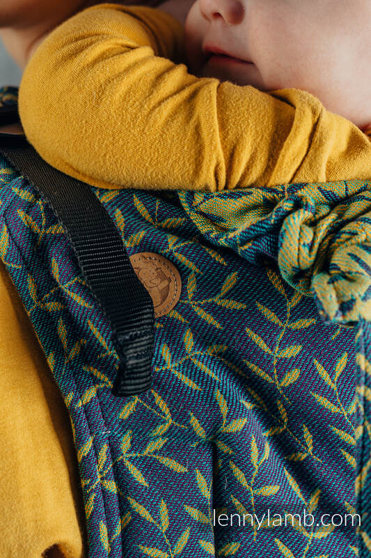 Nosidło Klamrowe ONBUHIMO z tkaniny żakardowej (100% bawełna), rozmiar Toddler - ZACZAROWANY ZAKĄTEK - IN BLOOM #babywearing