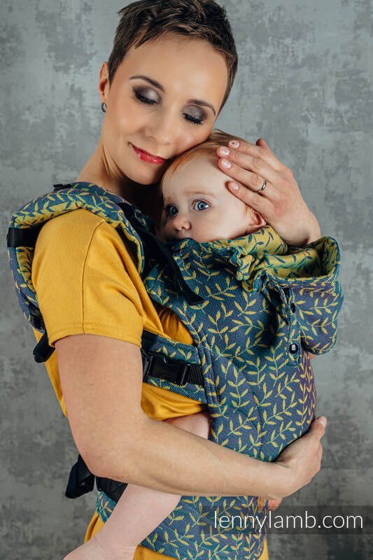 LennyGo Porte-bébé ergonomique, taille bébé, jacquard 100% coton, ENCHANTED NOOK - IN BLOOM  #babywearing